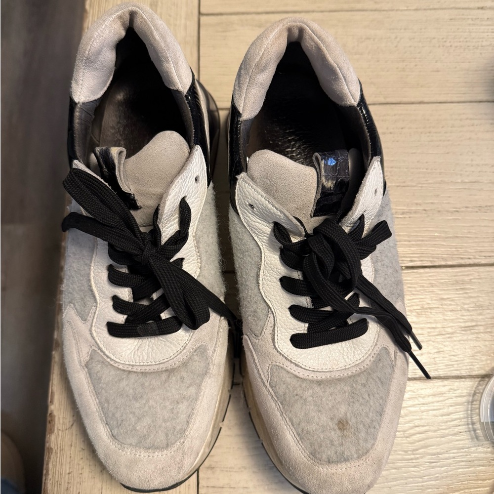 Women's Black and Gray Sneakers
